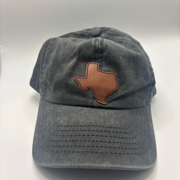 Cobra Distressed Gray Men's Cap with Brown Texas Patch - Picture 2 of 7